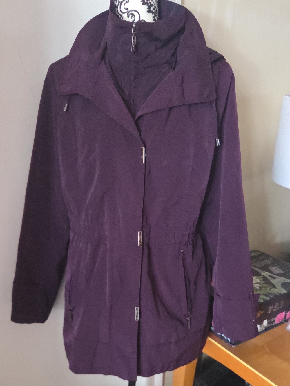 Women’s Utility Hooded Jacket - Plum